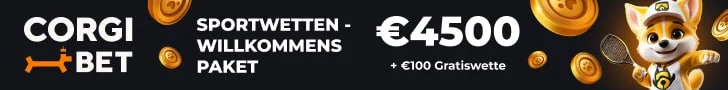 Corgibet Sportwetten Bannner